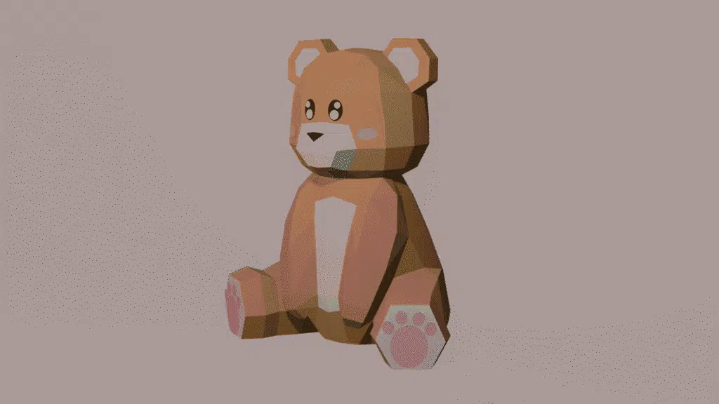 3D Papercraft Bear