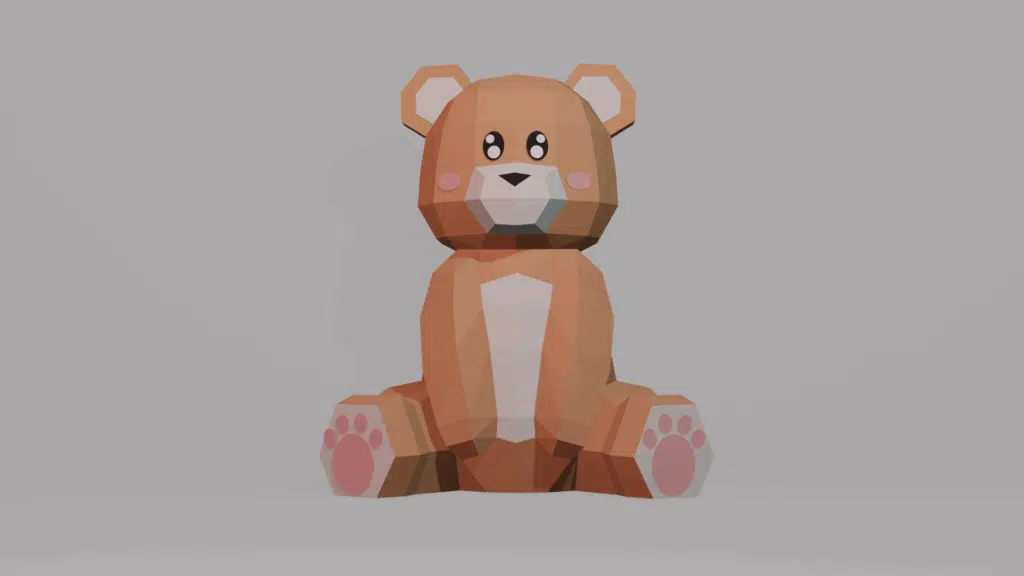 3D Papercraft Bear
