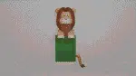 Lijst met leeuw papercraft 3D, weergave 2