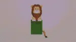 Lijst met leeuw papercraft 3D, weergave 4