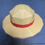 Luffy's hat from One Piece in 3D papercraft