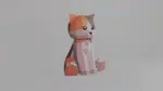 3D-Papercraft-Kätzchen