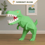 Papercraft T-Rex in 3D origami
