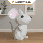 Papercraft 3D mouse origami