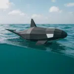 Orka in papercraft 3D, 3D-model