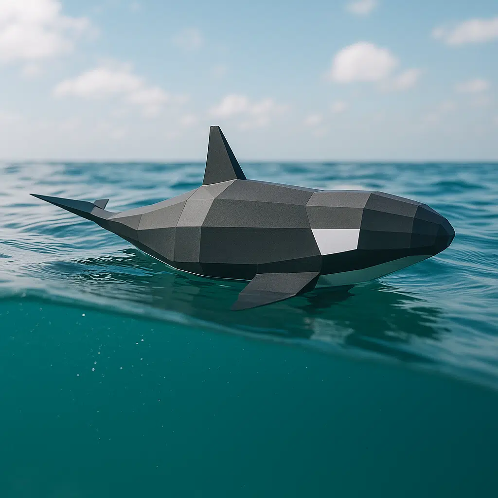Orca als 3D-Papercraft