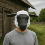 Masque de mouton en papercraft 3D