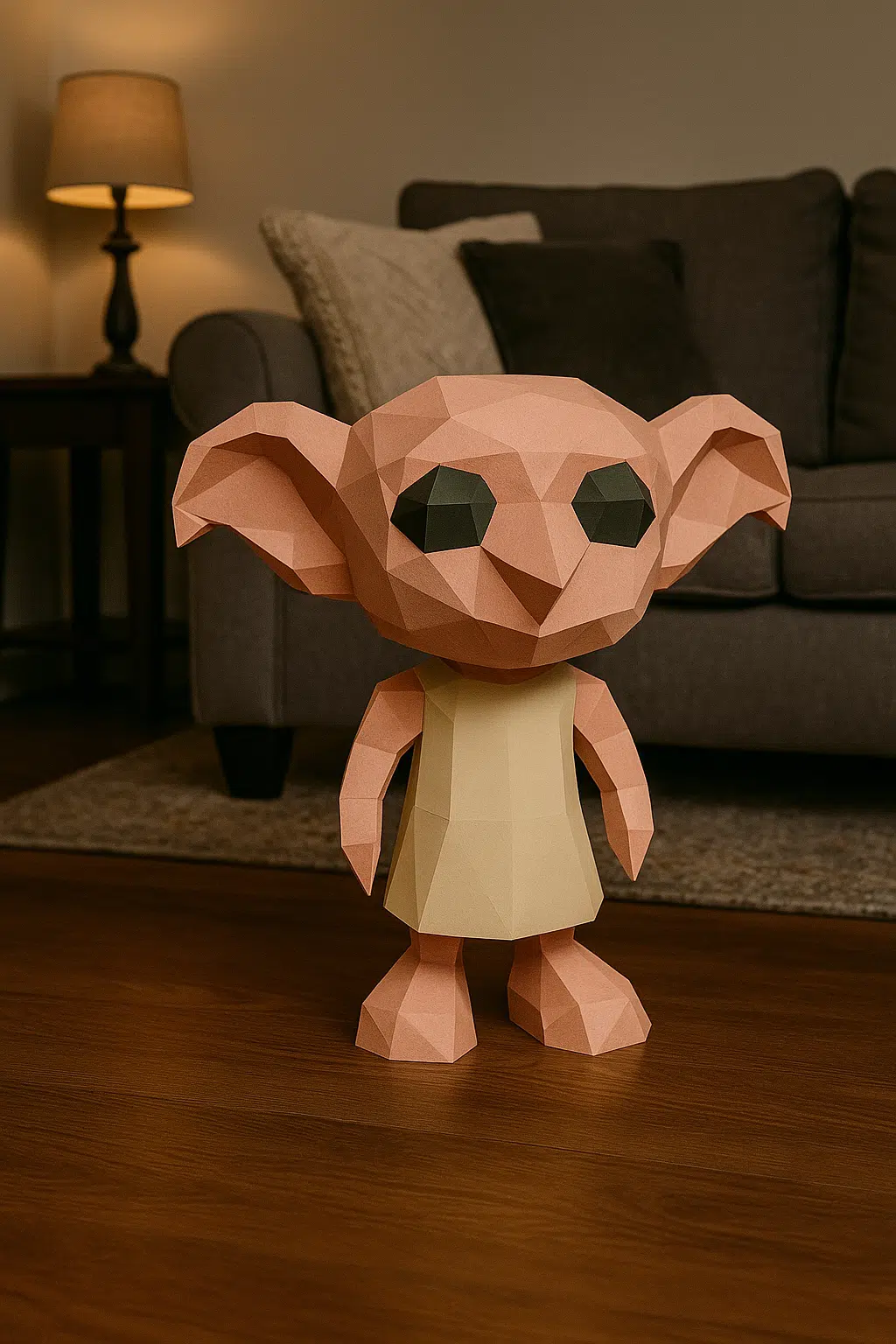 Dobby uit Harry Potter in 3D papercraft, 3D-model