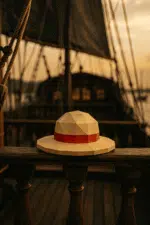 Chapeau de Luffy de One Piece en papercraft 3D