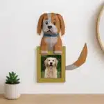 3D-Papercraft-Fotorahmen mit Hund