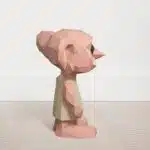 Dobby uit Harry Potter in 3D papercraft, weergave 3