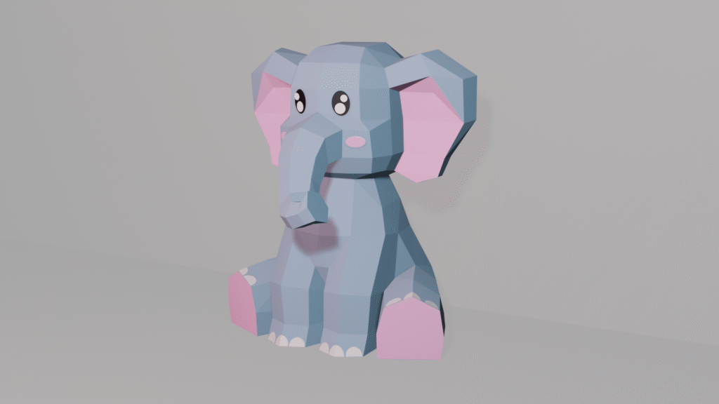 3D Papercraft Elephant