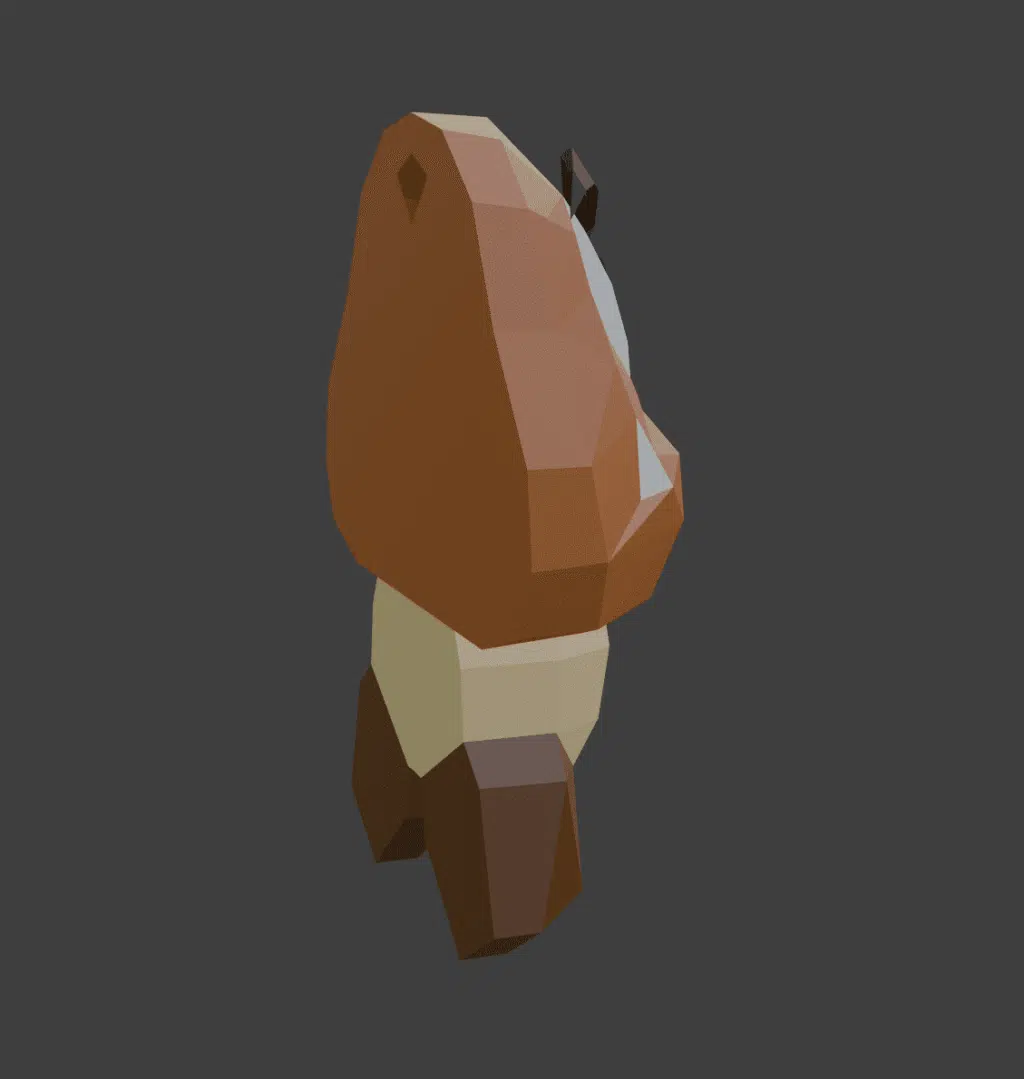 Papercraft de Goomba en origami 3D