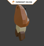 Papercraft Goomba wall origami