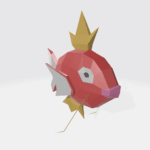 Pokémon magickarp in papercraft 3D