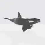 Orka in papercraft 3D, weergave 2