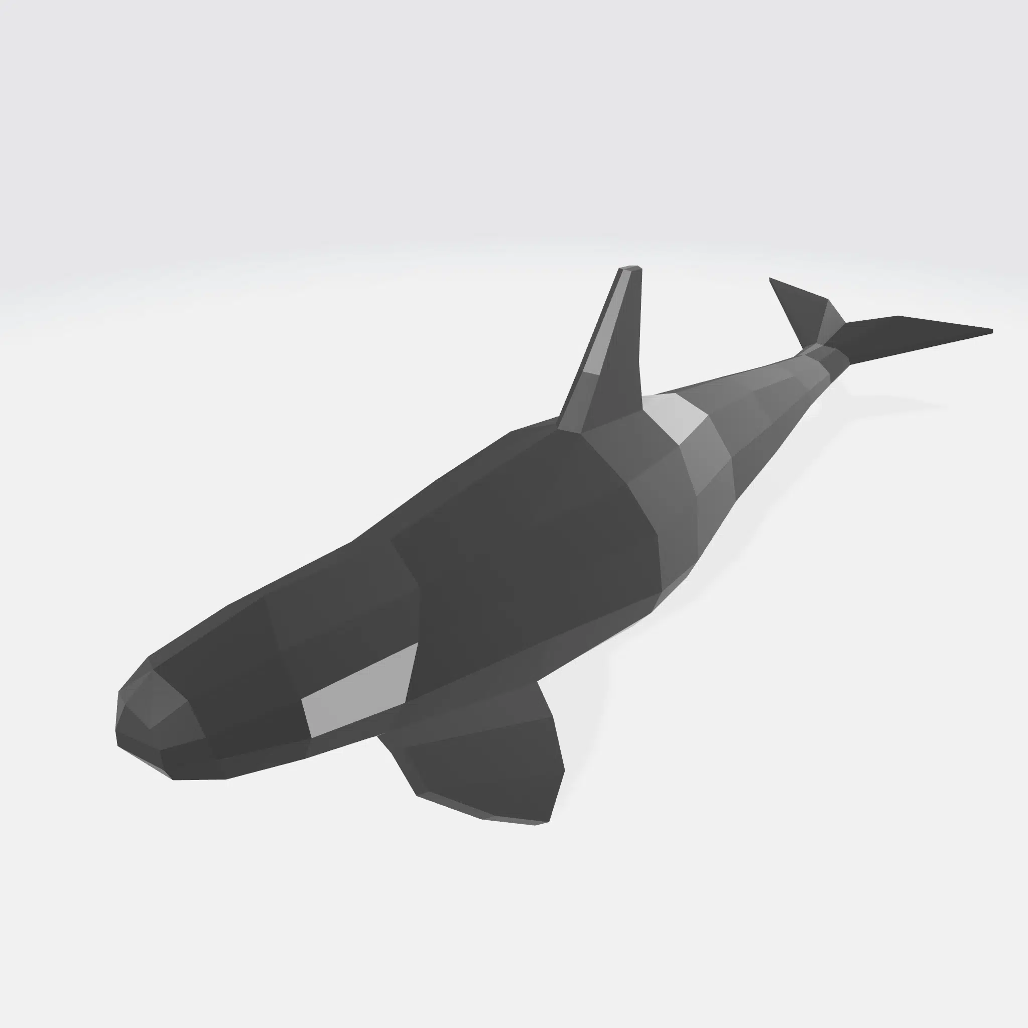 Orka in papercraft 3D, weergave 4