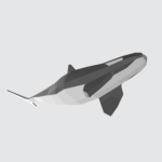3D Papercraft Orca