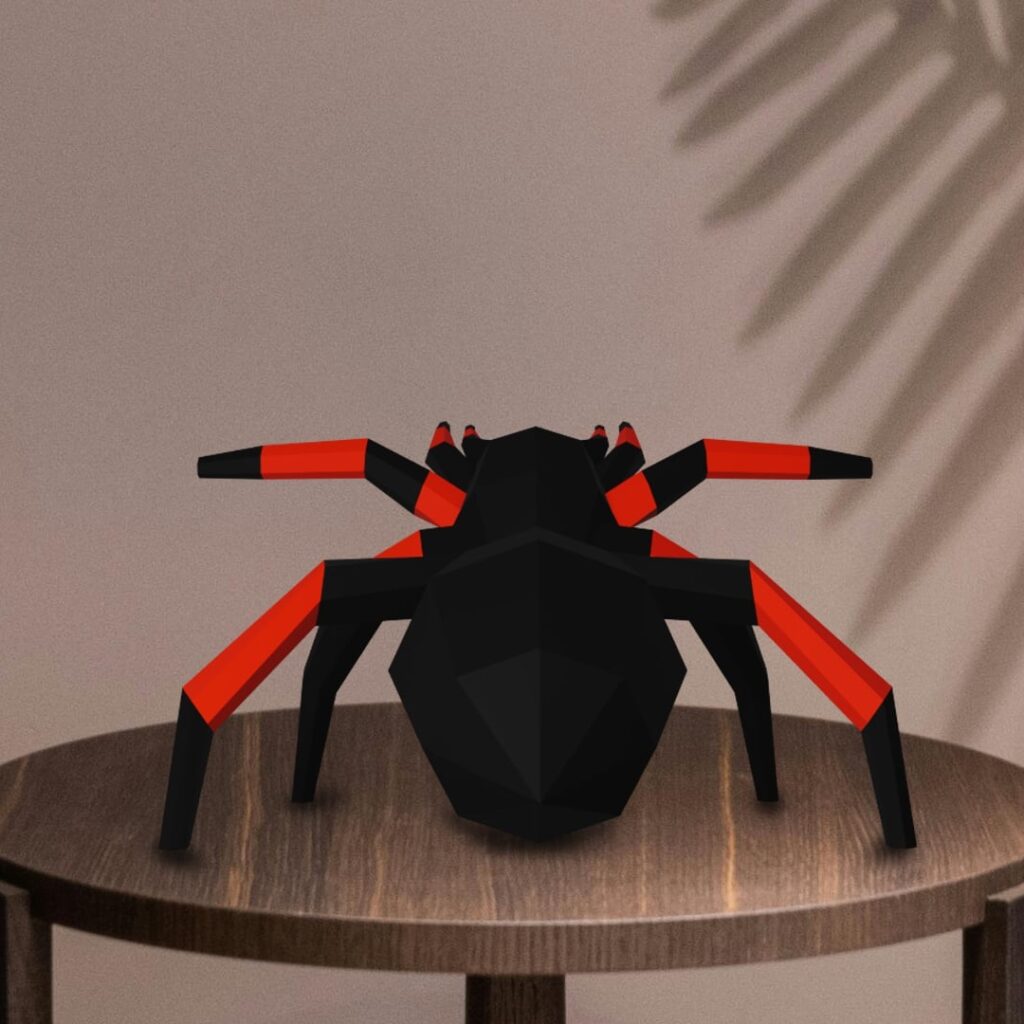 Papercraft 3D spider origami