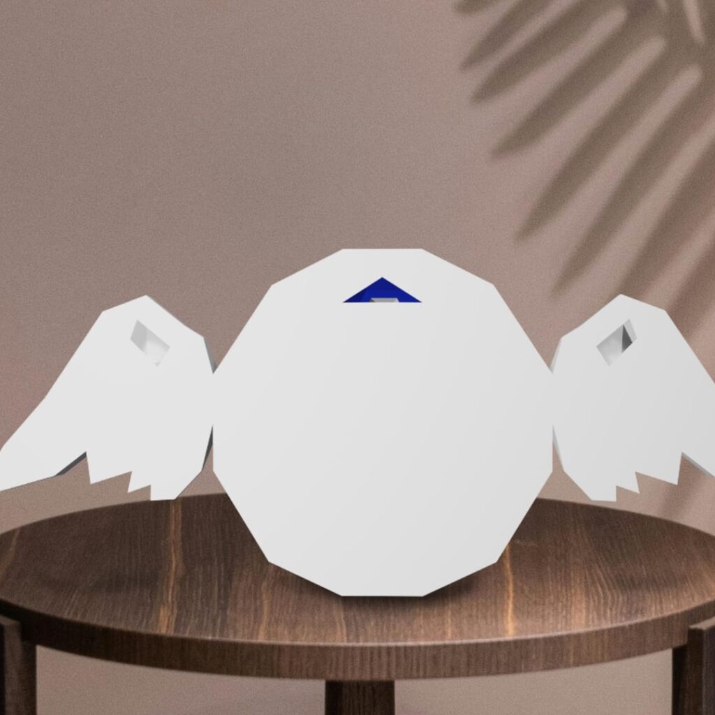 Papercraft blue shell from Mario in 3D origami