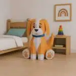 Puppy in 3D-papercraft, 3D-model