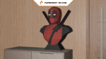 Papercraft de Deadpool en origami 3D