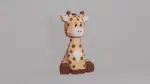Knuffelige babygiraf papercraft 3D, weergave 2