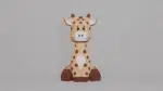 Knuffelige babygiraf papercraft 3D, weergave 4
