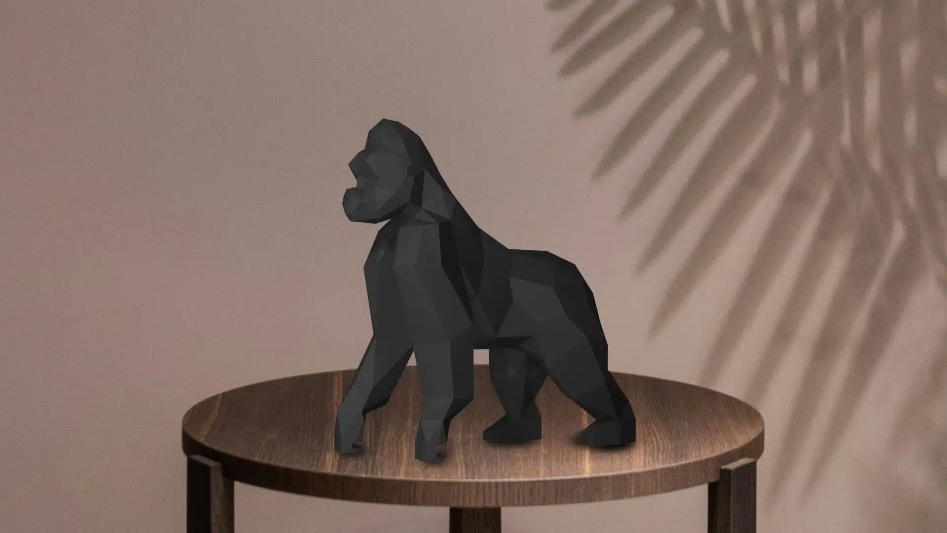 Gorilla in 3D papercraft, weergave 5