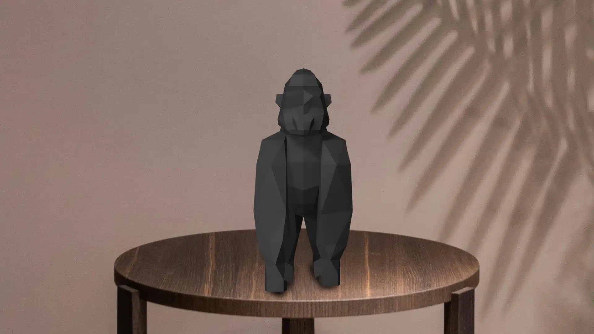 Gorilla in 3D papercraft, weergave 4