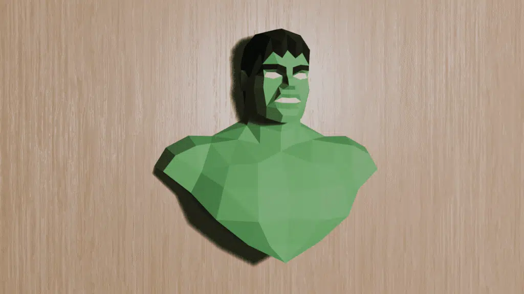 Hulk 3D papercraft origami, 3D-model