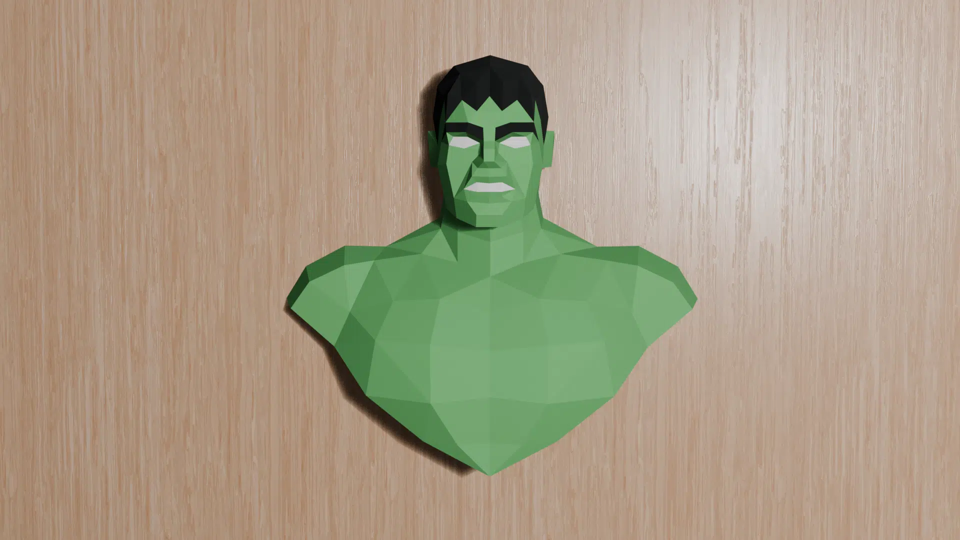 Hulk 3D papercraft origami, weergave 5