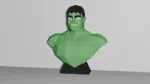 Hulk 3D papercraft origami, weergave 2