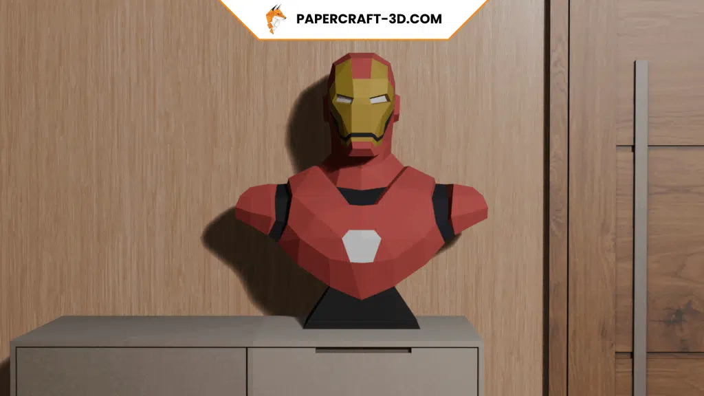 Papercraft di Iron Man in origami 3D Papercraft di Iron Man in origami 3D