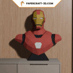 Papercraft di Iron Man in origami 3D