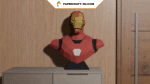 Papercraft di Iron Man in origami 3D