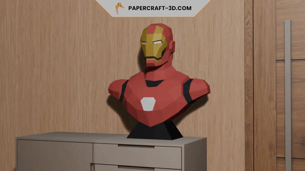 Papercraft de Iron Man em origami