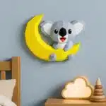 Koala op de maan in papercraft 3D, 3D-model