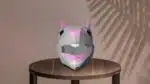 Masker van rat met open bek in 3D-papercraft, weergave 4
