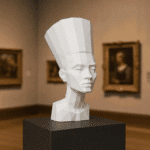 Papercraft busto di Nefertiti in origami 3D