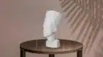 Borstbeeld van Nefertiti in papercraft 3D, weergave 4