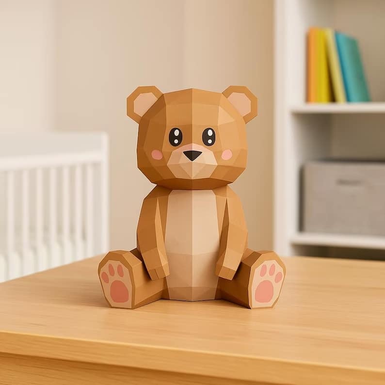 Ourson en papercraft 3D Ourson en papercraft 3D