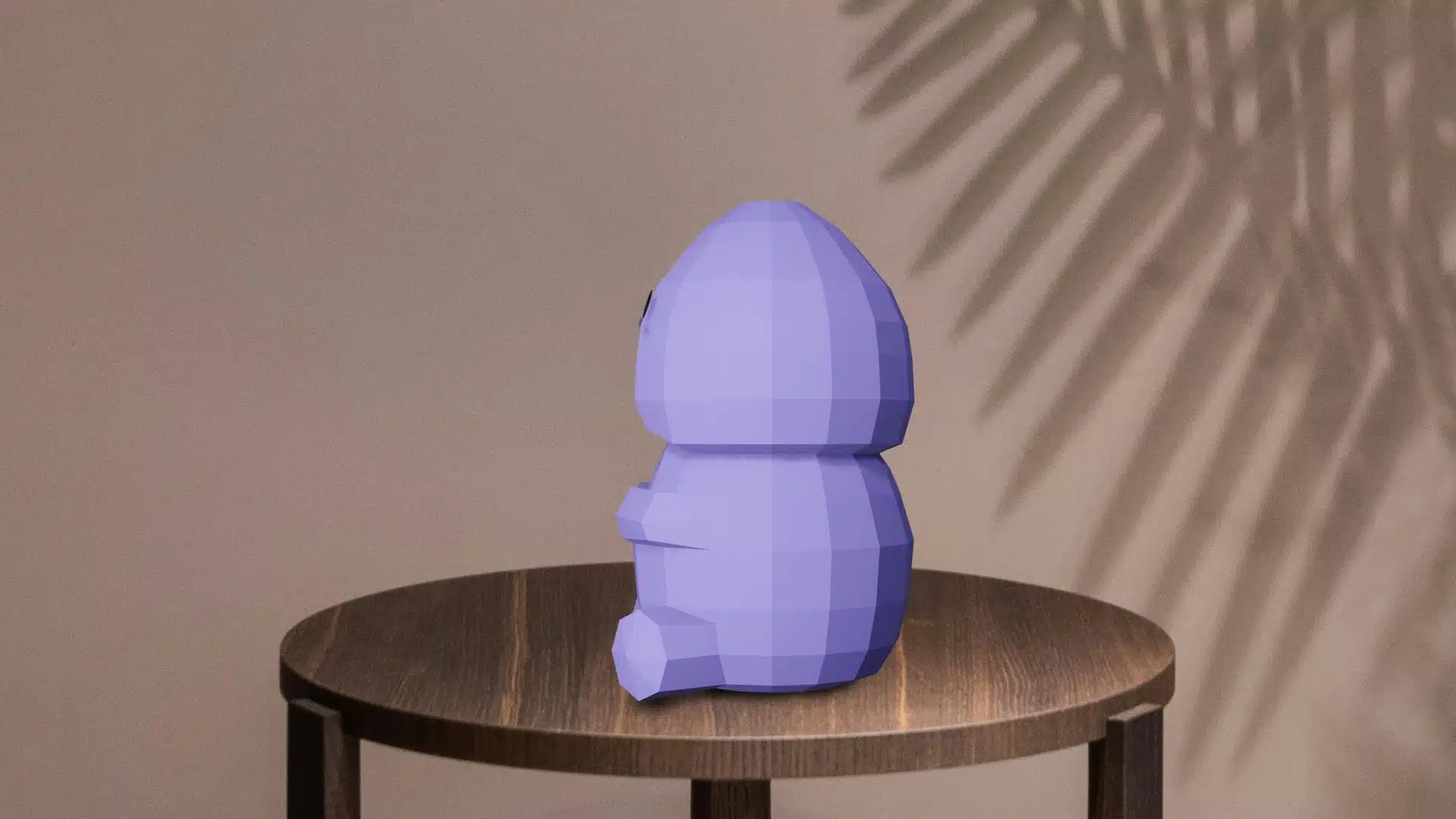 Papercraft 3D penis (kawaii), weergave 4