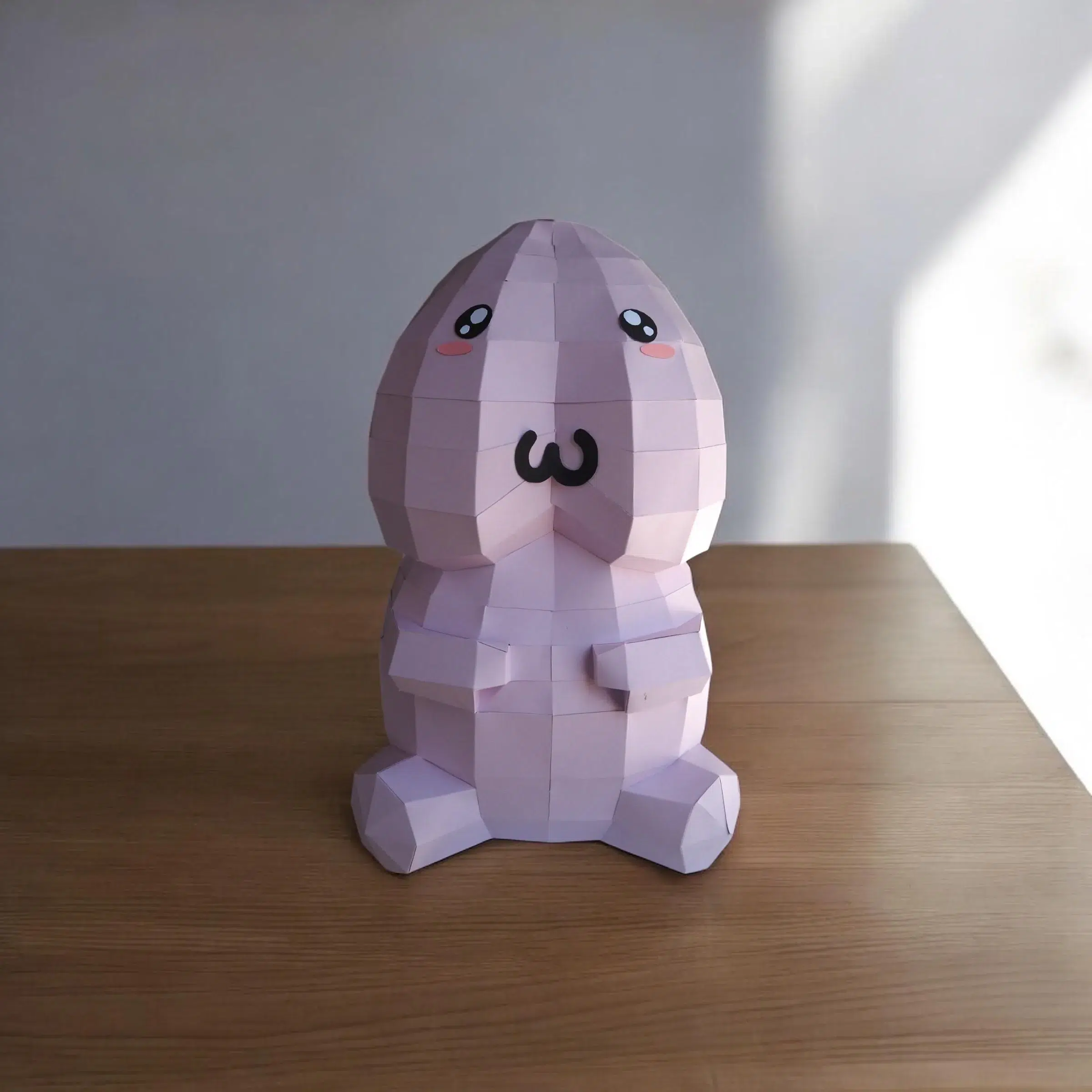 Papercraft 3D panda mask in origami