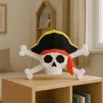 Piratenhoofd in 3D-papercraft, 3D-model