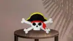 Piratenhoofd in 3D-papercraft, weergave 3