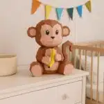 Baby-aap papercraft 3D, 3D-model