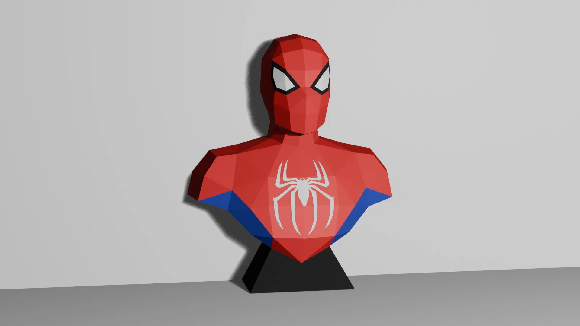 Papercraft Spiderman-Büste als Origami Papercraft Spiderman-Büste als Origami