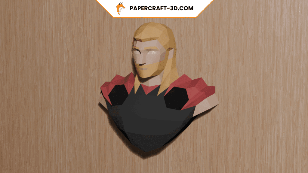 Papercraft Thor Büste in Origami