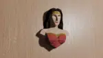 Papercraft buste de super-héroïne en origami 3D